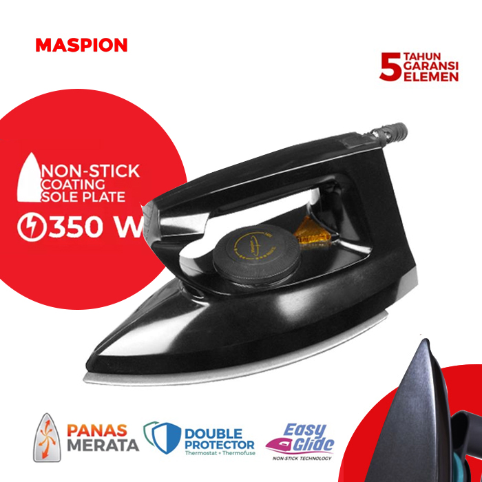 Maspion Setrika Listrik Dry Iron - HA-160 | HA160